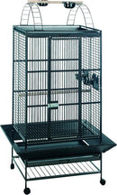 Flamingo Nico Papegaaienkooi met Vrijzitplek – Antraciet – 98 × 83 × 172 cm