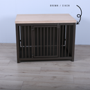 Hondenbench Staal & Massief Eiken – (Demo)