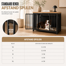 Hondenbench Staal & Massief Eiken – (Demo)