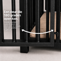Stalen hondenbench voor in huis – (Demo)