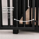 Hondenbench Staal & Massief Eiken – (Demo)