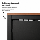 Hondenbench Staal & Massief Eiken – (Demo)