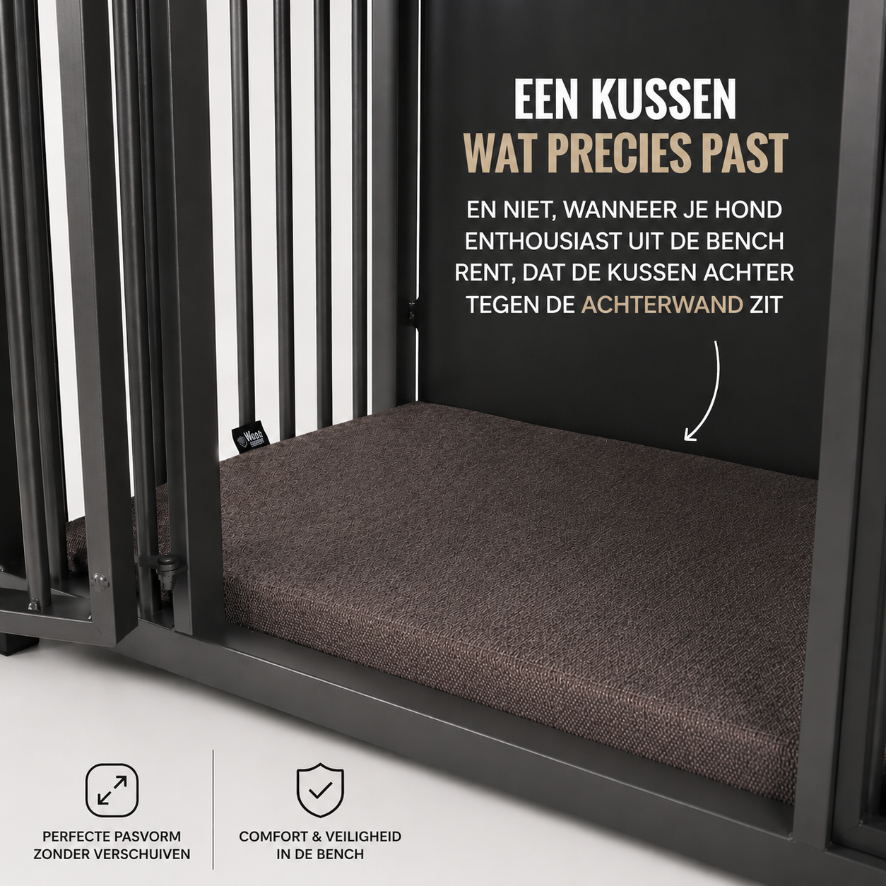Stalen hondenbench voor in huis – (Demo)