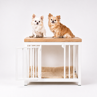 Hondenbench Staal & Massief Eiken – (Demo)