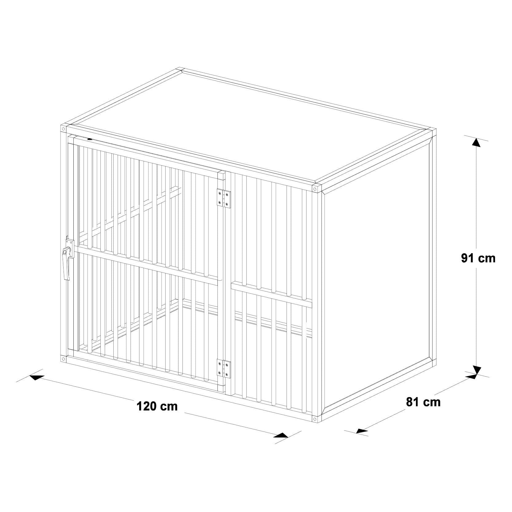 Hondenbench Model DL Maat XL