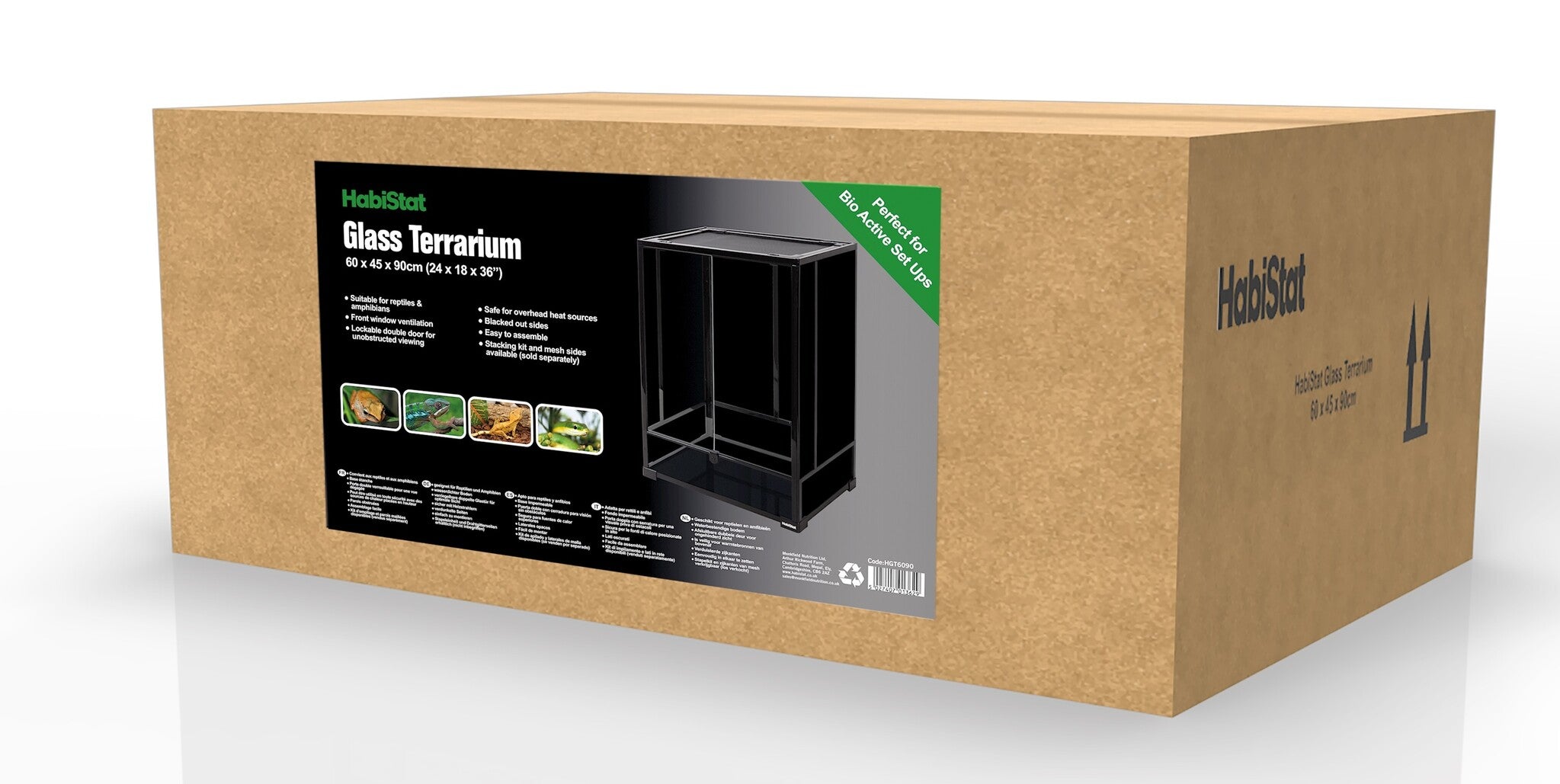 Habistat Glazen Terrarium 60x45x90cm Flat-Packed (Demo)