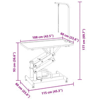 Hydraulisch verstelbare trimtafel met aanlijnoptie (Demo)