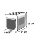 Reisbench smart top plus zwart/grijs 64cm