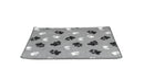 Vetbed met voetprint  Maat L 102 x67 cm