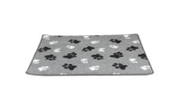 Vetbed met voetprint  Maat L 102 x67 cm