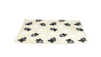 Vetbed met voetprint  Maat L 102 x67 cm